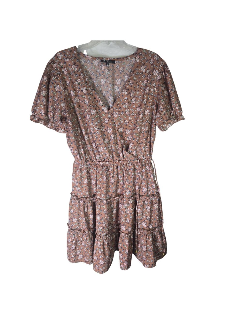 Salt & Sugar Sundress A-line Ruffle Floral XL Dress Tiered Knee-length Summer